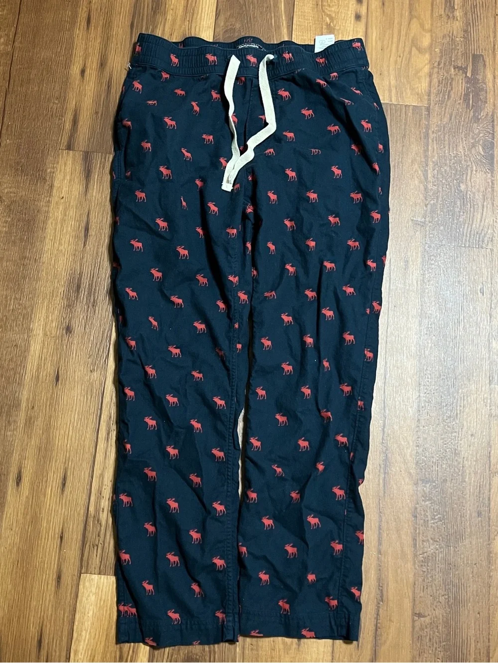Abercrombie & Fitch Y2K Moose Print Lounge Pants Mens Size Medium Sleepwear